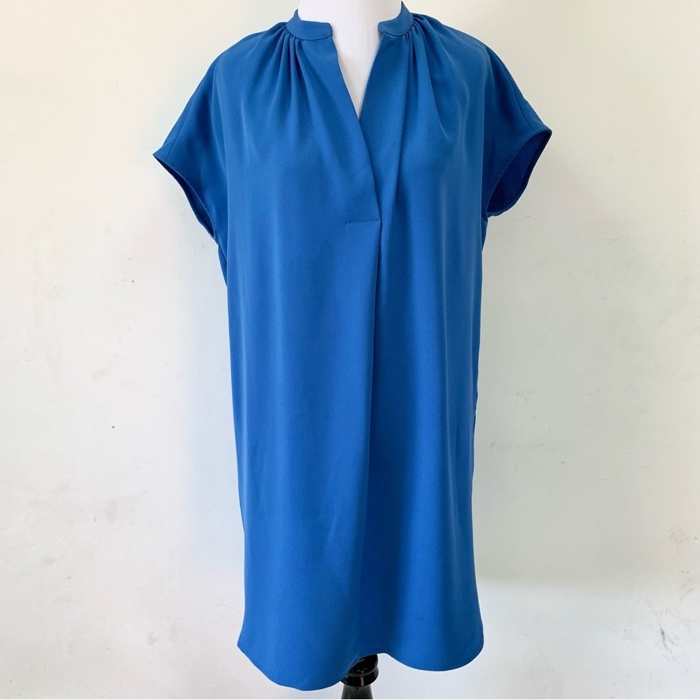 Vince Blue Short Sleeve Shift Dress Size XS